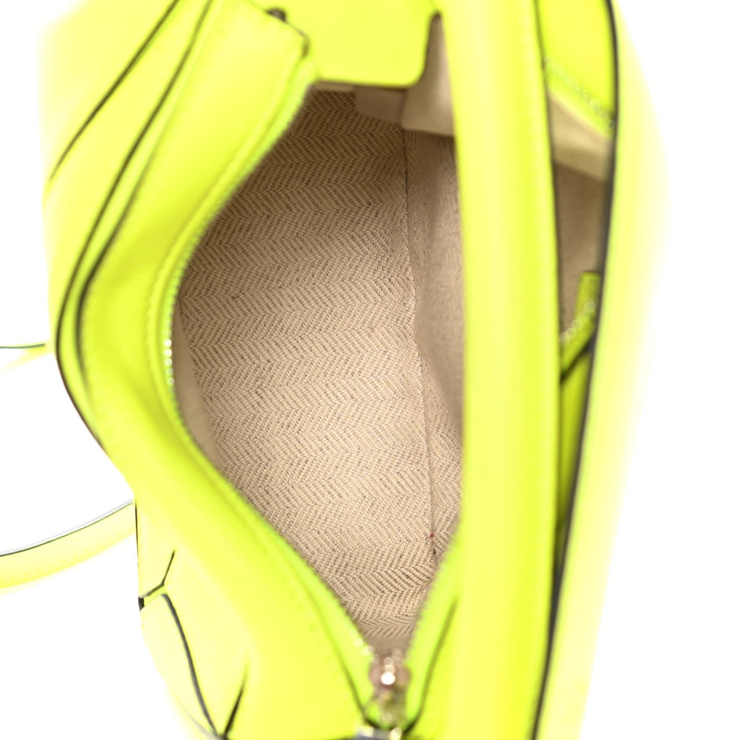 Loewe Calfskin Mini Puzzle Bag Neon Yellow 4 of 13