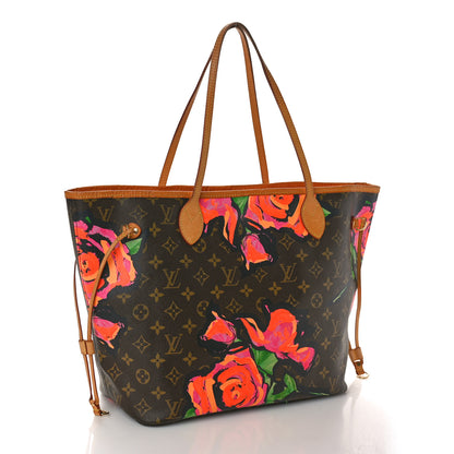 Louis Vuitton Monogram Roses Neverfull MM 3 of 13
