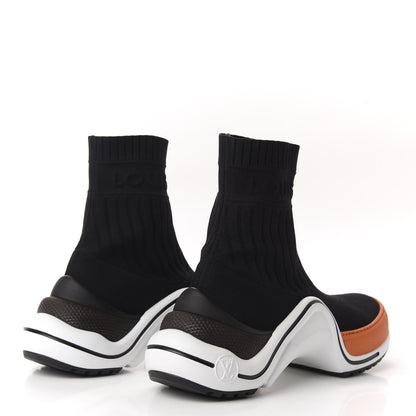 Louis Vuitton Stretch Textile LV Archlight Sneaker Boots 39.5 Black Orange 4 of 9
