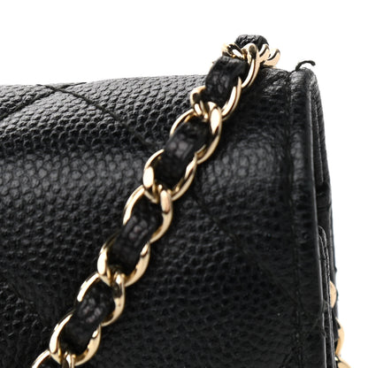 Chanel Caviar Quilted Golden Class Wallet On Chain WOC Black 7 of 15