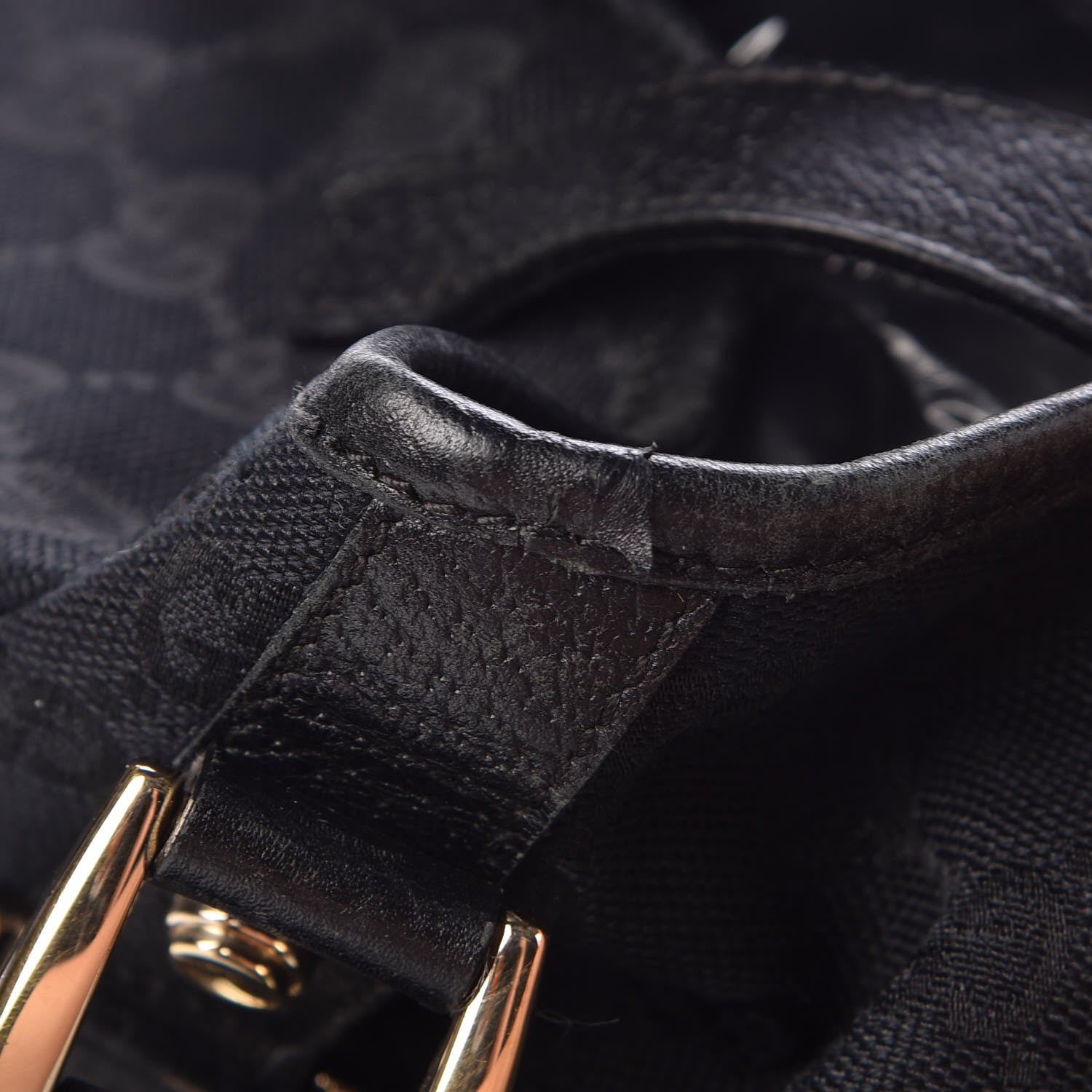 Gucci Monogram Medium Abbey Shoulder Bag Black 10 of 19