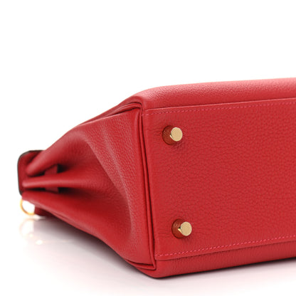 Hermes Togo Kelly Retourne 25 Rouge Casaque 9 of 11