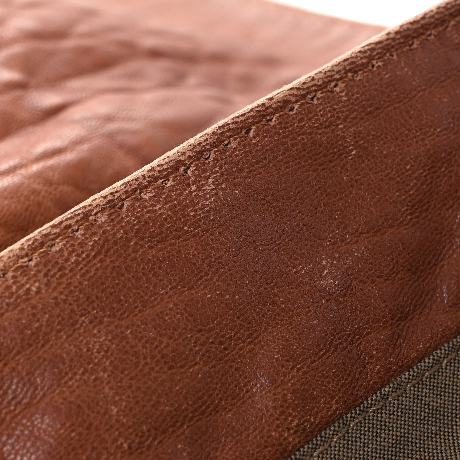 Fendi Crinkled Lambskin Mia Shoulder Flap Camel 12 of 14