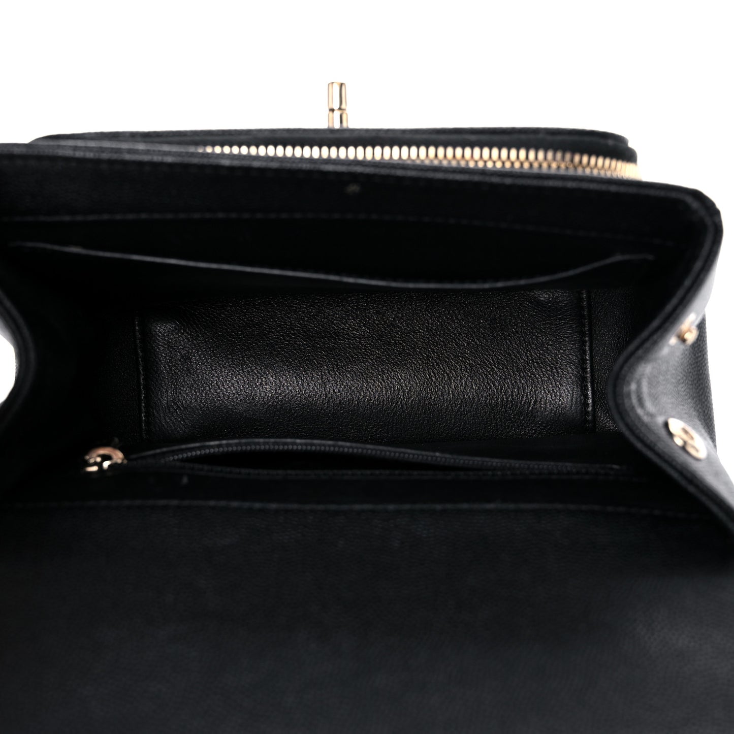 Caviar Quilted Small Business Affinity Flap Black