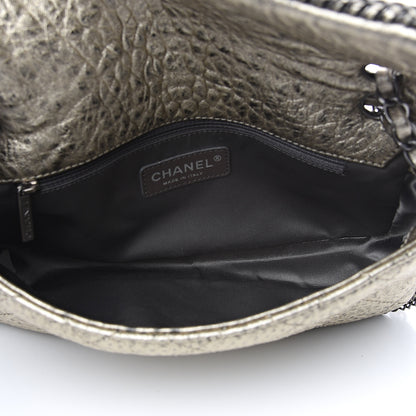 Chanel Distressed Lambskin Medium Leo Lion Flap Metallic 4 of 11