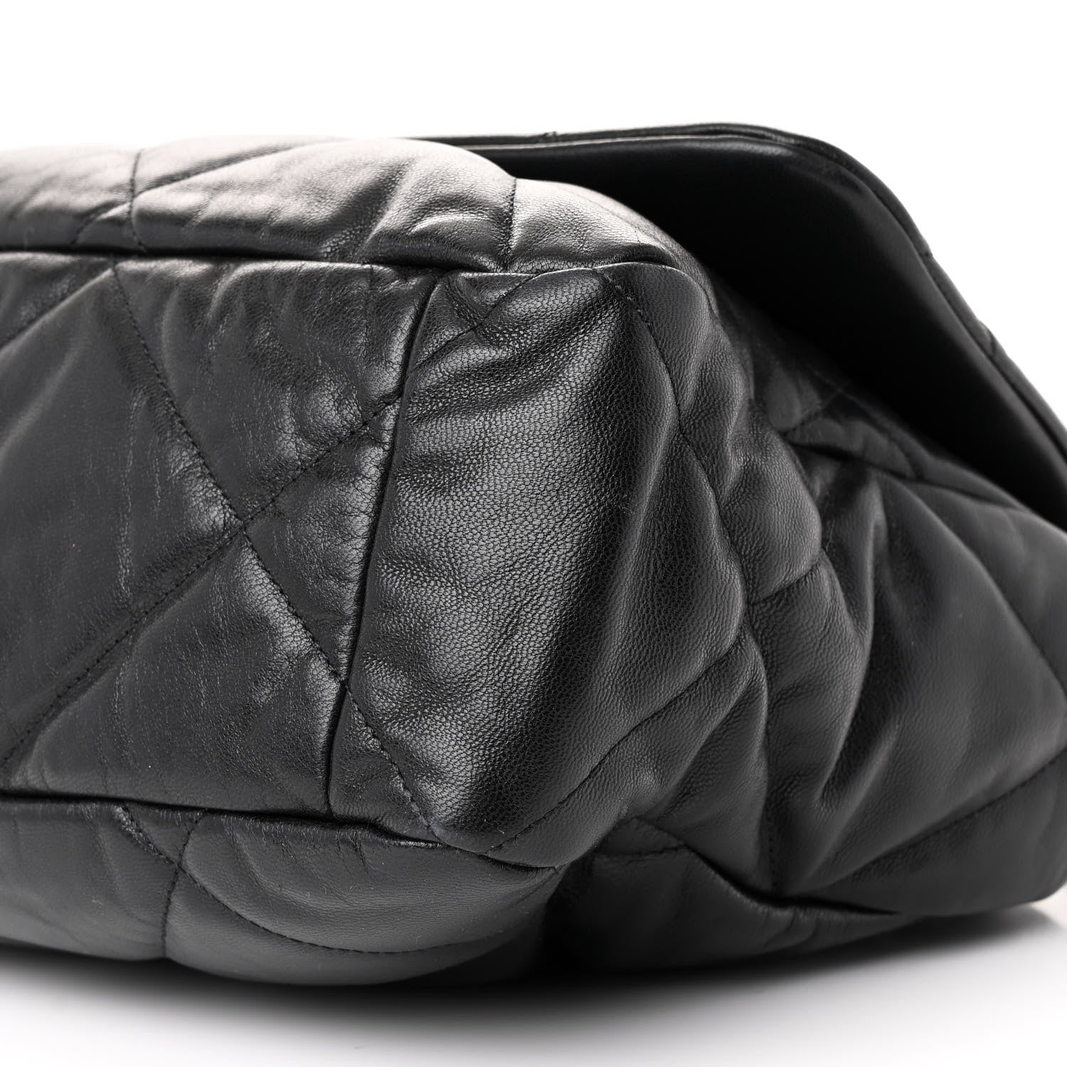 Chanel Goatskin Quilted Large Chanel 19 Flap Black 10 of 10