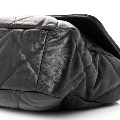 Chanel Goatskin Quilted Large Chanel 19 Flap Black 10 of 10