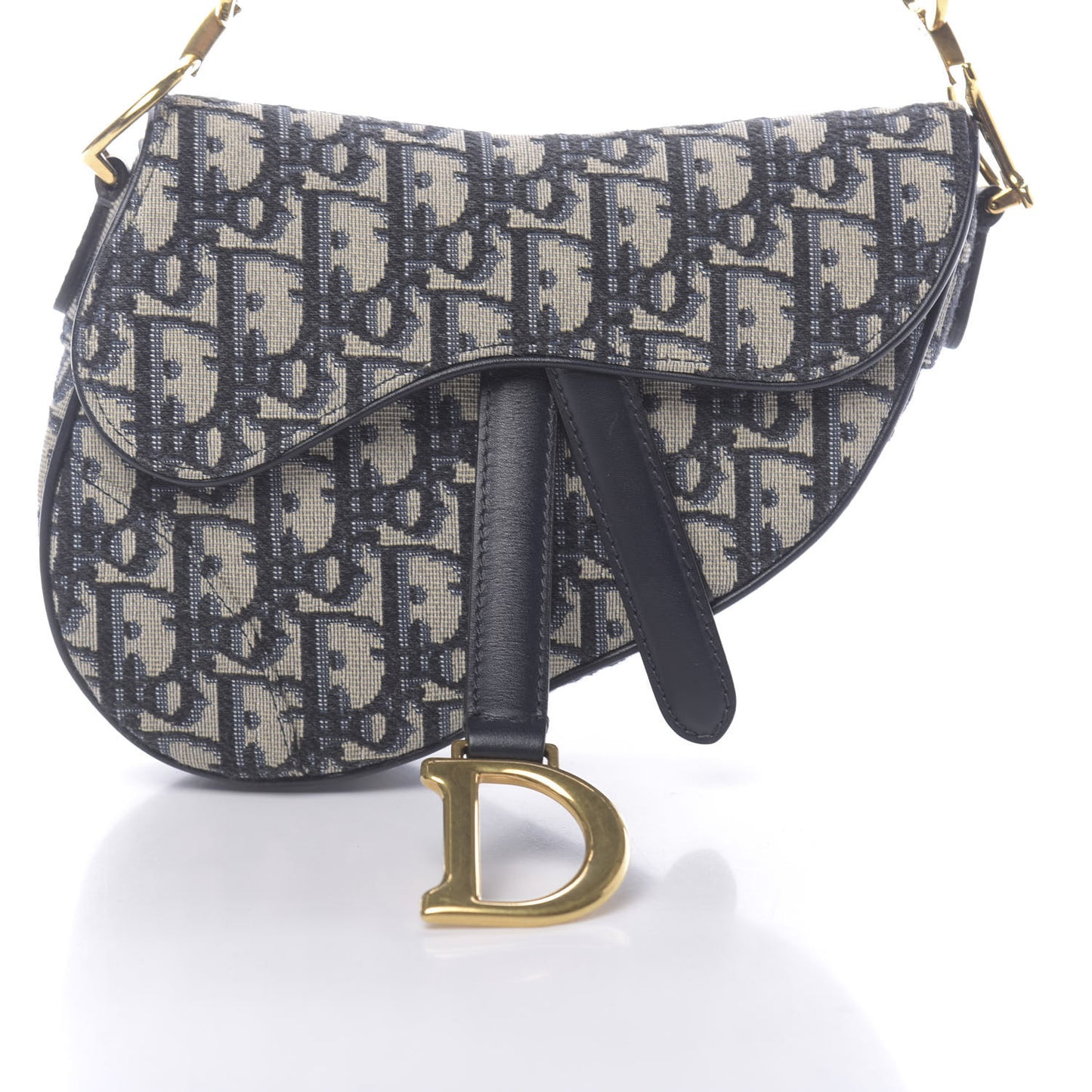 Oblique Mini Saddle Bag Blue