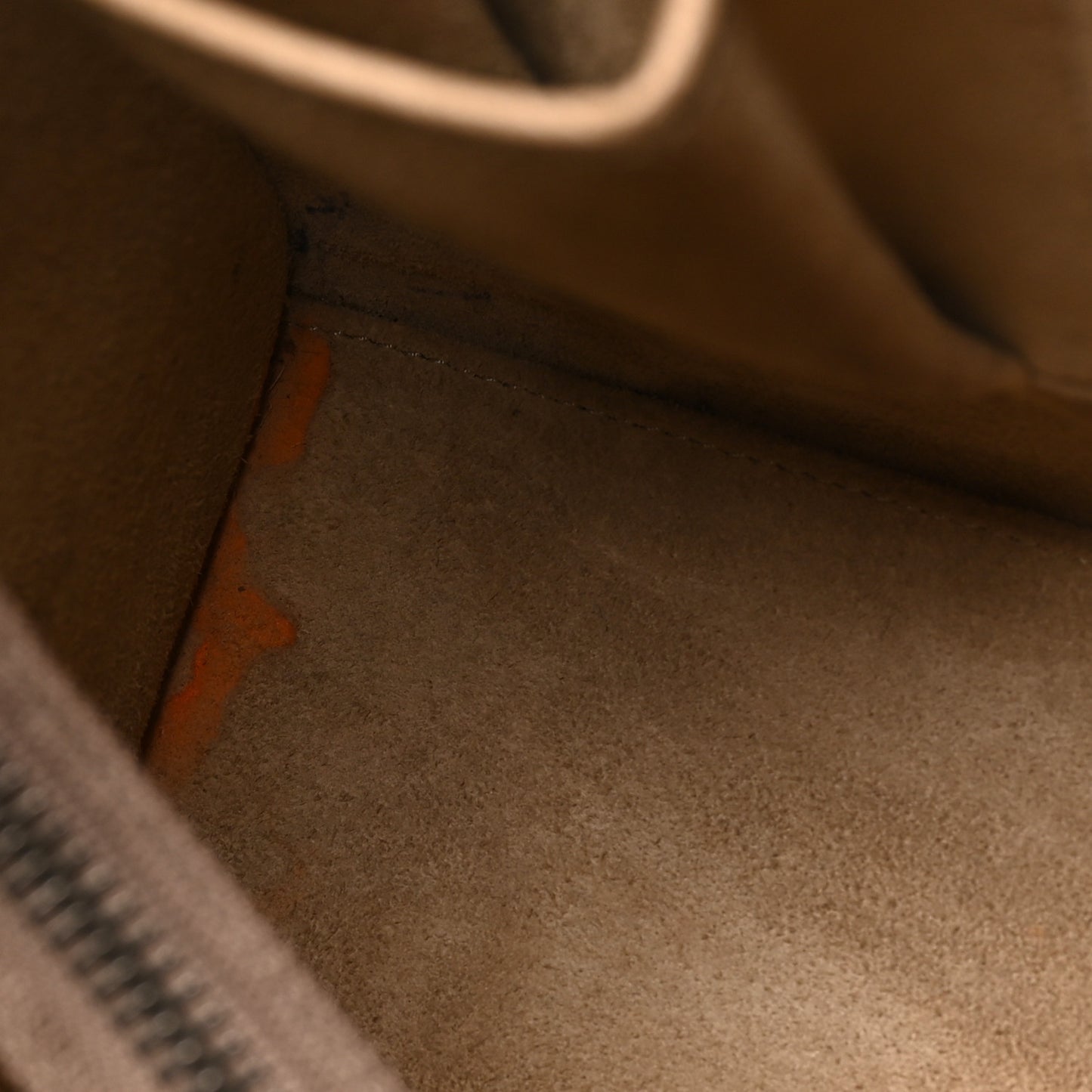Drummed Calfskin Micro Luggage Dune