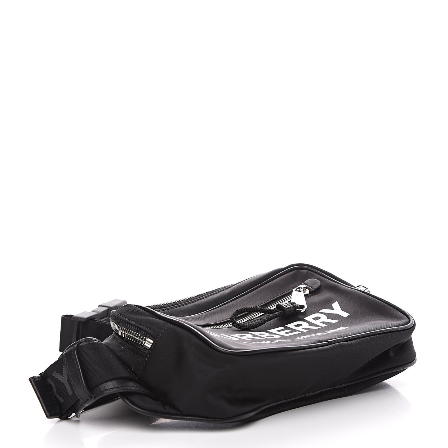 Econyl Logo Print Bum Bag Black