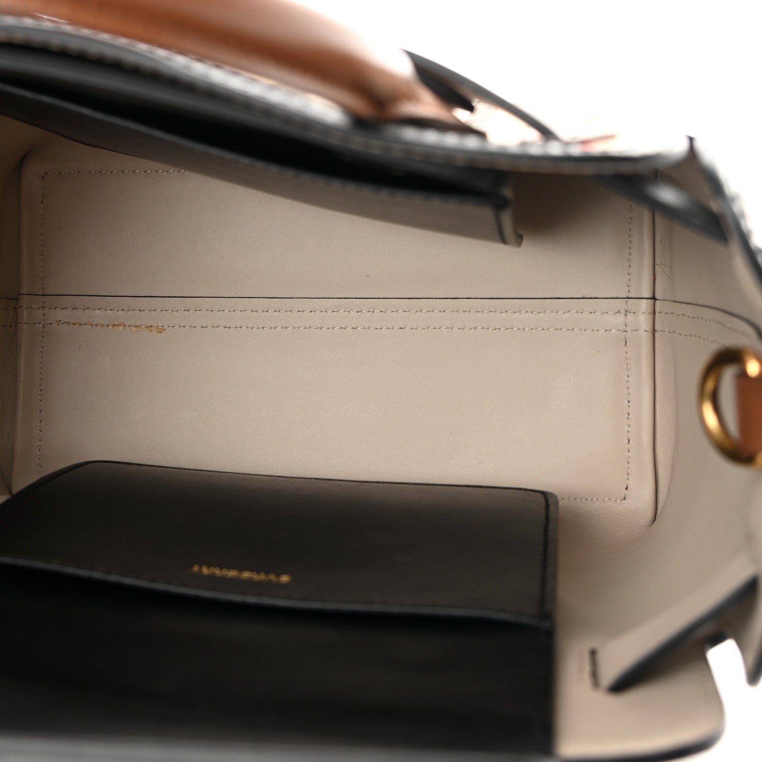 Burberry Calfskin Vintage Check Triple Stud Mini Belt Bag Archive Beige 5 of 14