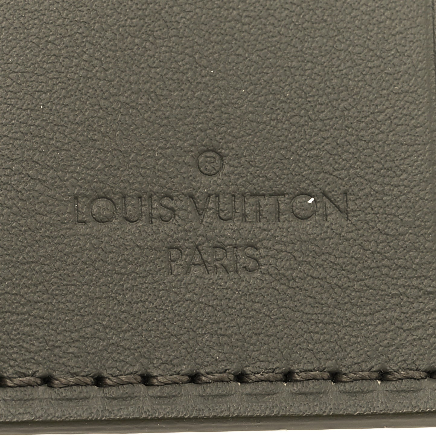 Calfskin Luggage Tag Khaki