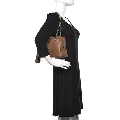 Gucci Pebbled Calfskin Small Soho Bowler Maple Brown 2 of 11