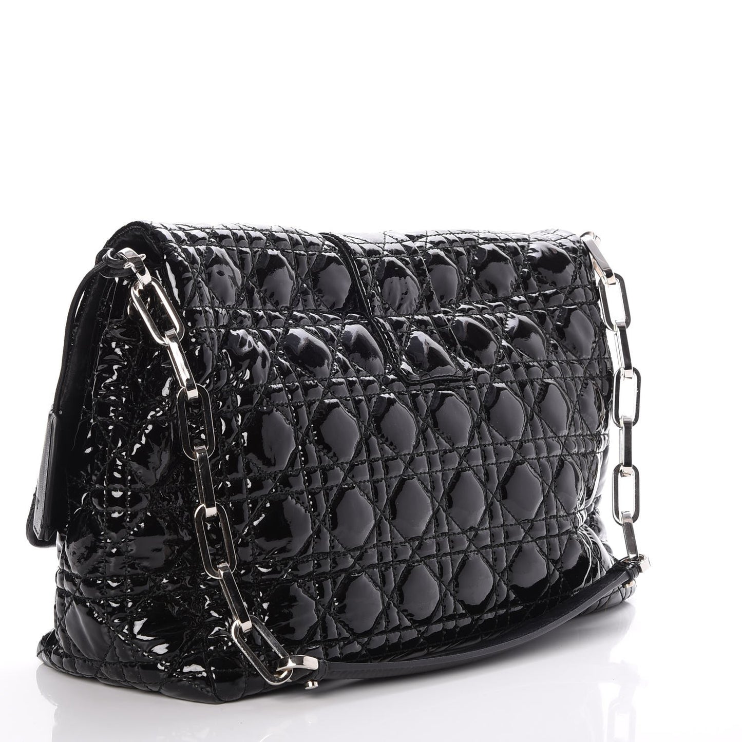Patent Cannage Large New Lock Flap Black