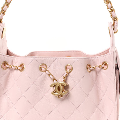 Chanel Caviar Quilted Mini Chanel 25 Handbag Light Pink 8 of 11