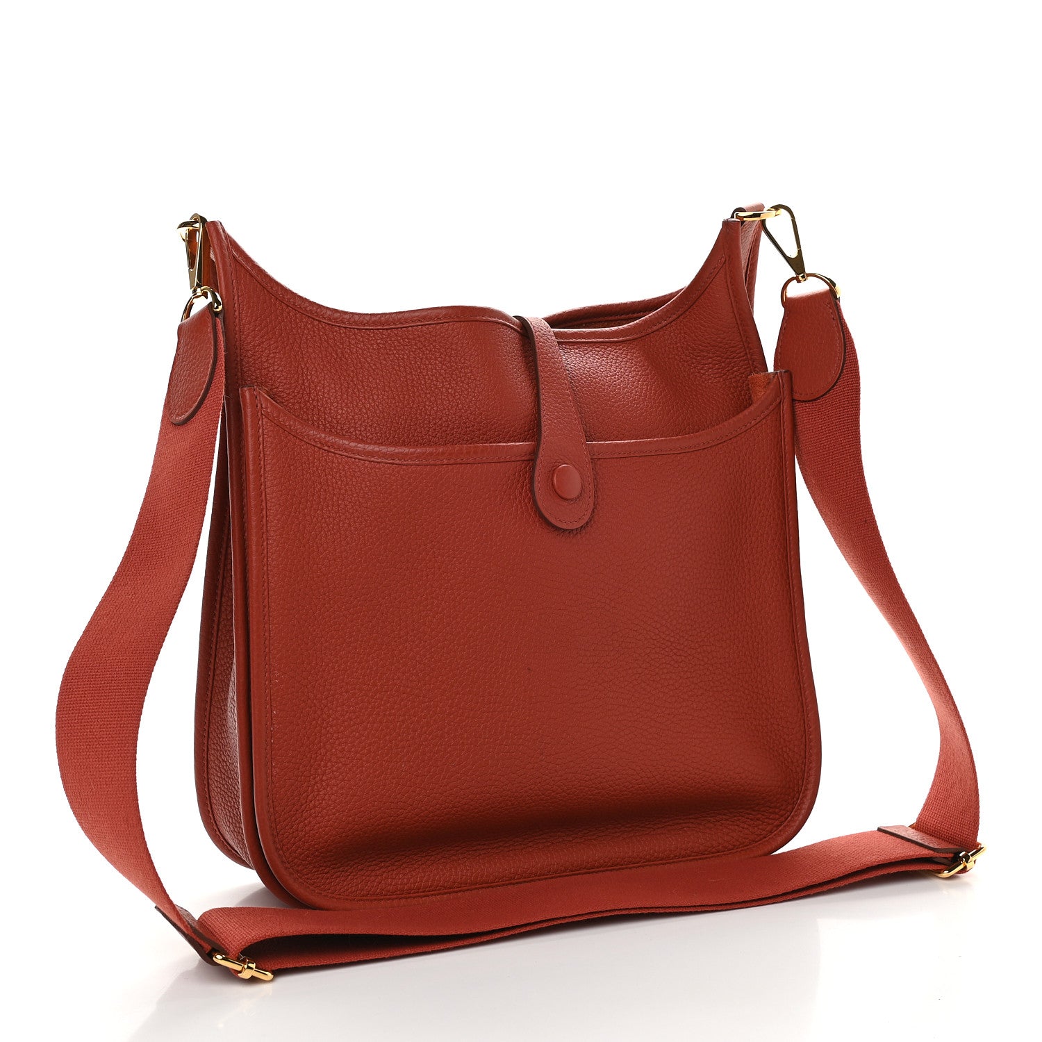 Hermes Taurillon Clemence Evelyne III PM Brique 2 of 9