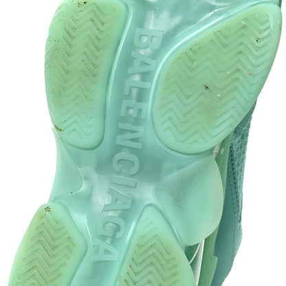 Balenciaga Fabric Mesh Clear Sole Womens Triple S Sneakers 39 Mint 6 of 6