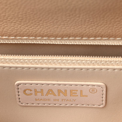 Chanel Caviar Quilted Grand Shopping Tote GST Beige 6 of 10