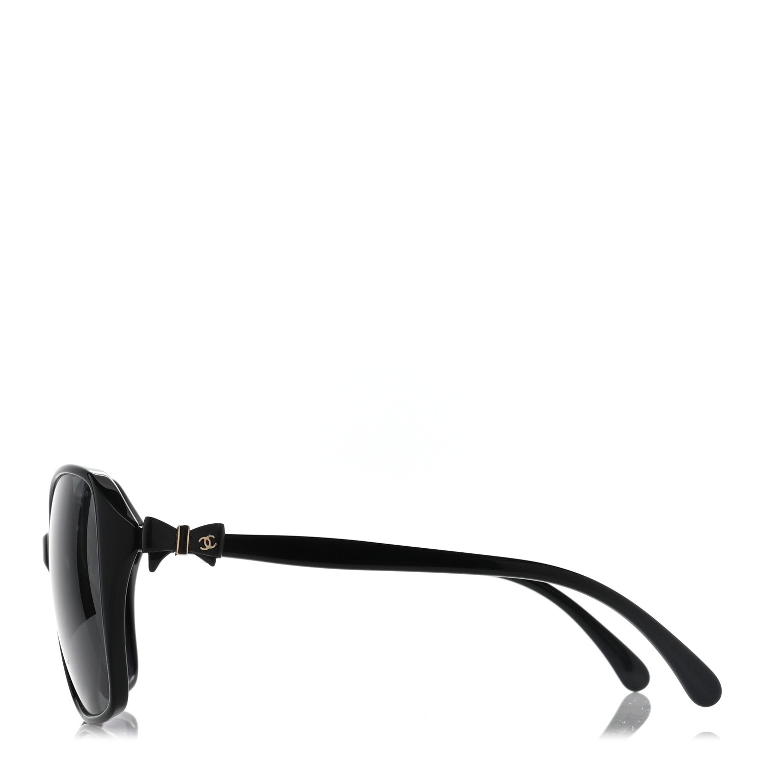 Chanel Acetate CC Bow Sunglasses 5205 Black 3 of 8