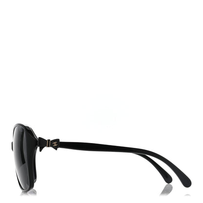 Chanel Acetate CC Bow Sunglasses 5205 Black 3 of 8