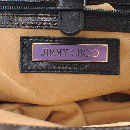 Jimmy Choo Eel Skin Clutch Black 6 of 6