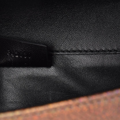 Gucci Metallic Crackled Calfskin Broadway Clutch Salmone 7 of 10