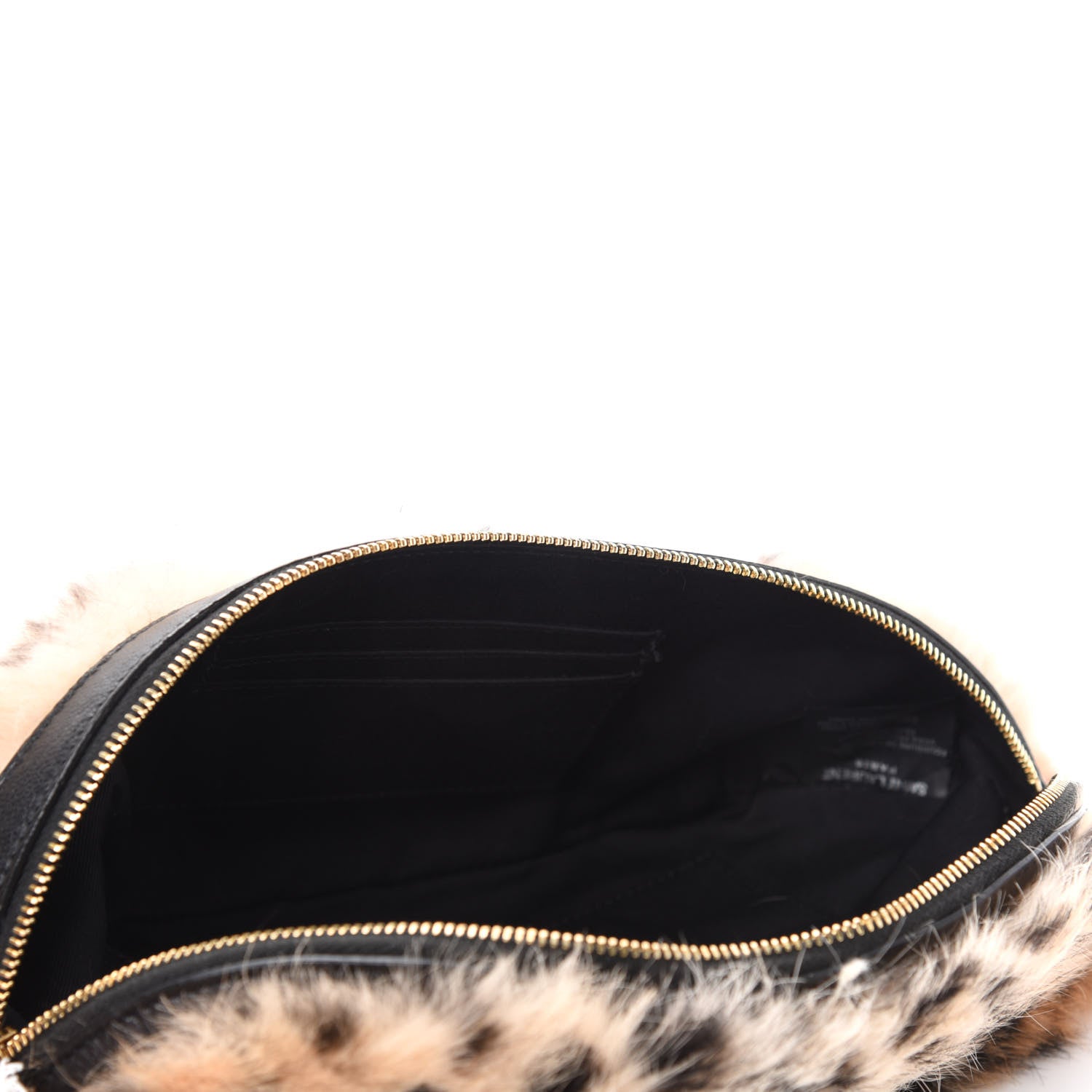 Saint Laurent Rabbit Fur Leopard Print Belt Bag Beige 5 of 11