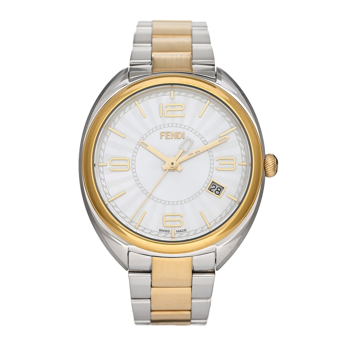 Stainless Steel Mother of Pearl 34mm Momento Two Tone Quartz Watch