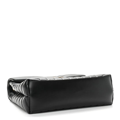 Saint Laurent Calfskin Y Quilted Monogram Medium Loulou Chain Satchel Black 4 of 11