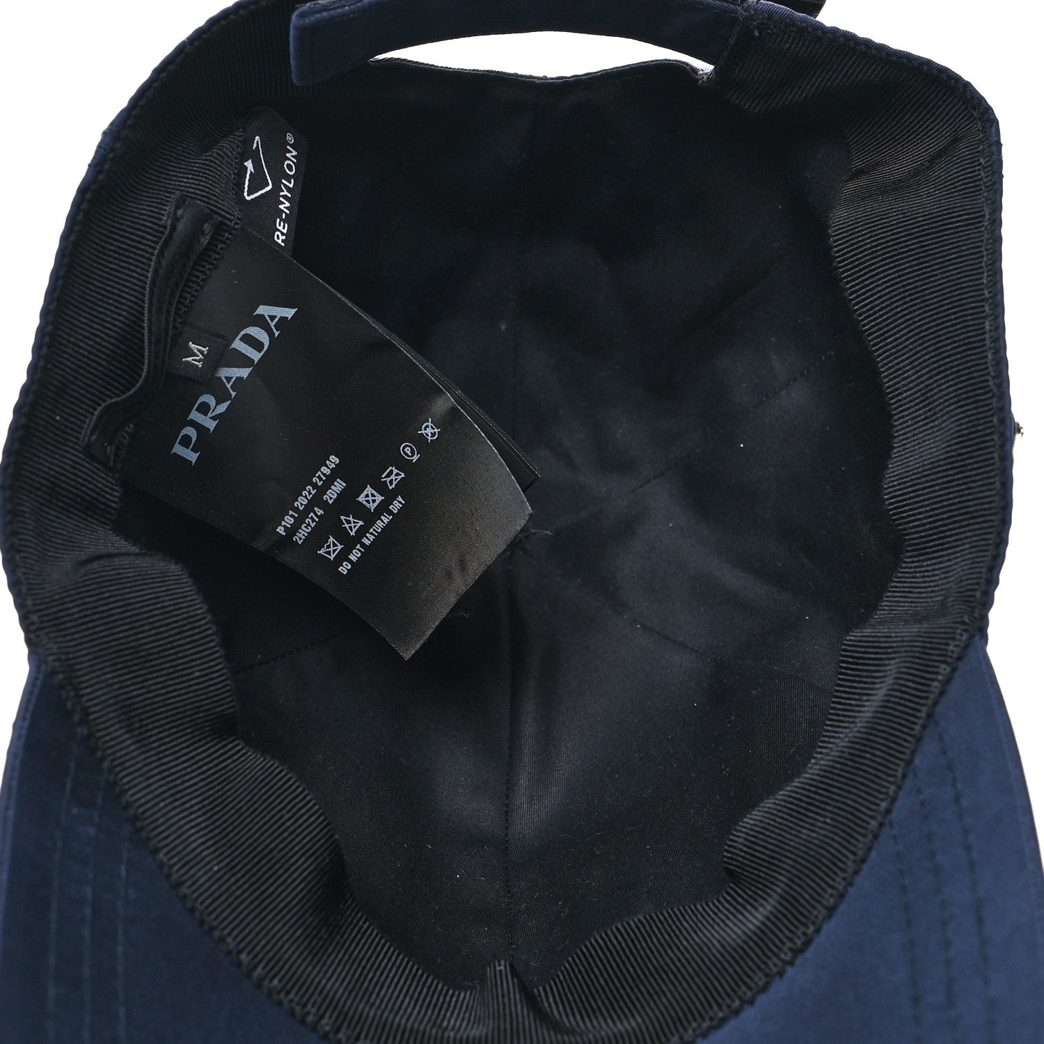 Prada Re-Nylon Mens Baseball Cap M Bleu 6 of 7