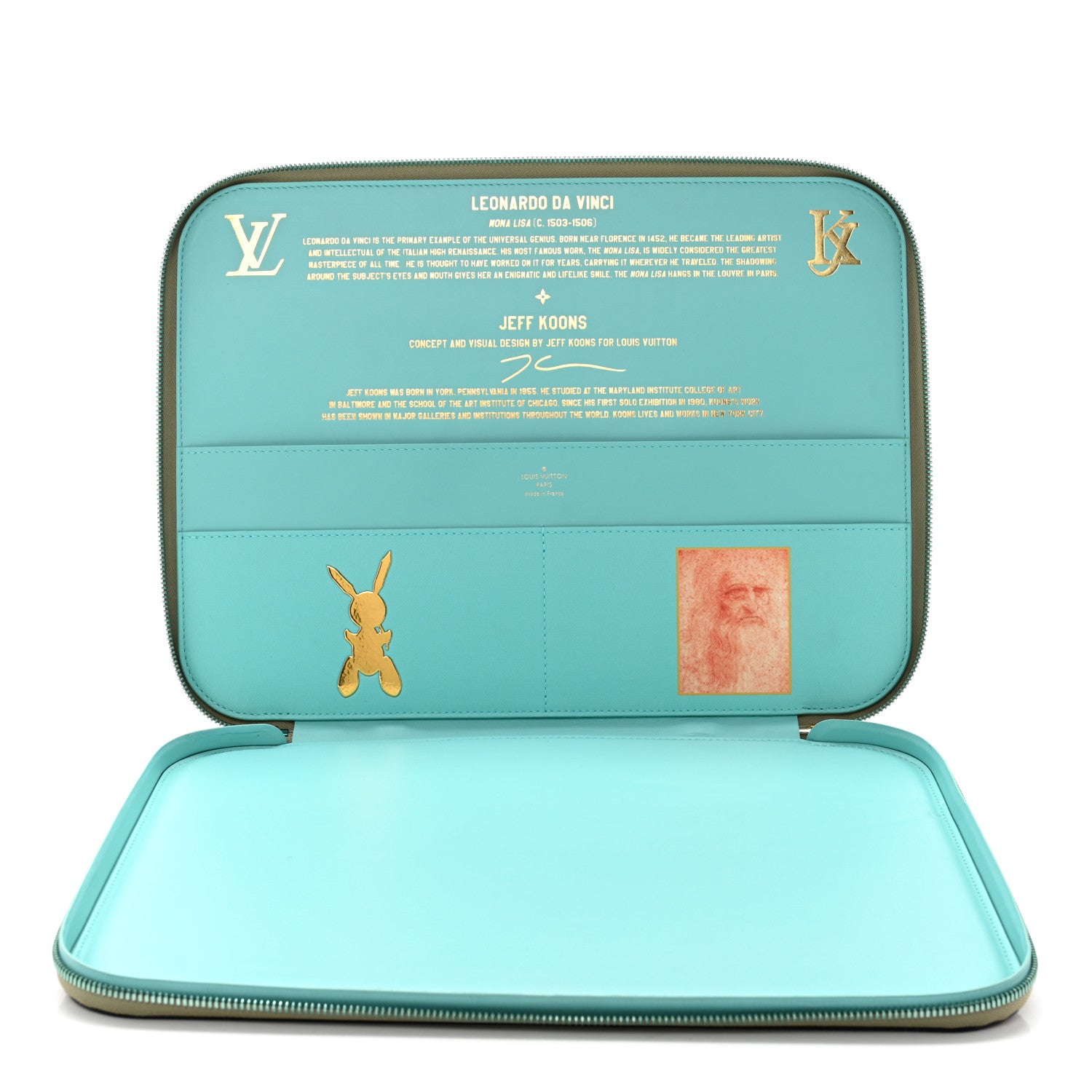 Louis Vuitton Masters Da Vinci Laptop Case Vert D’eau 5 of 8