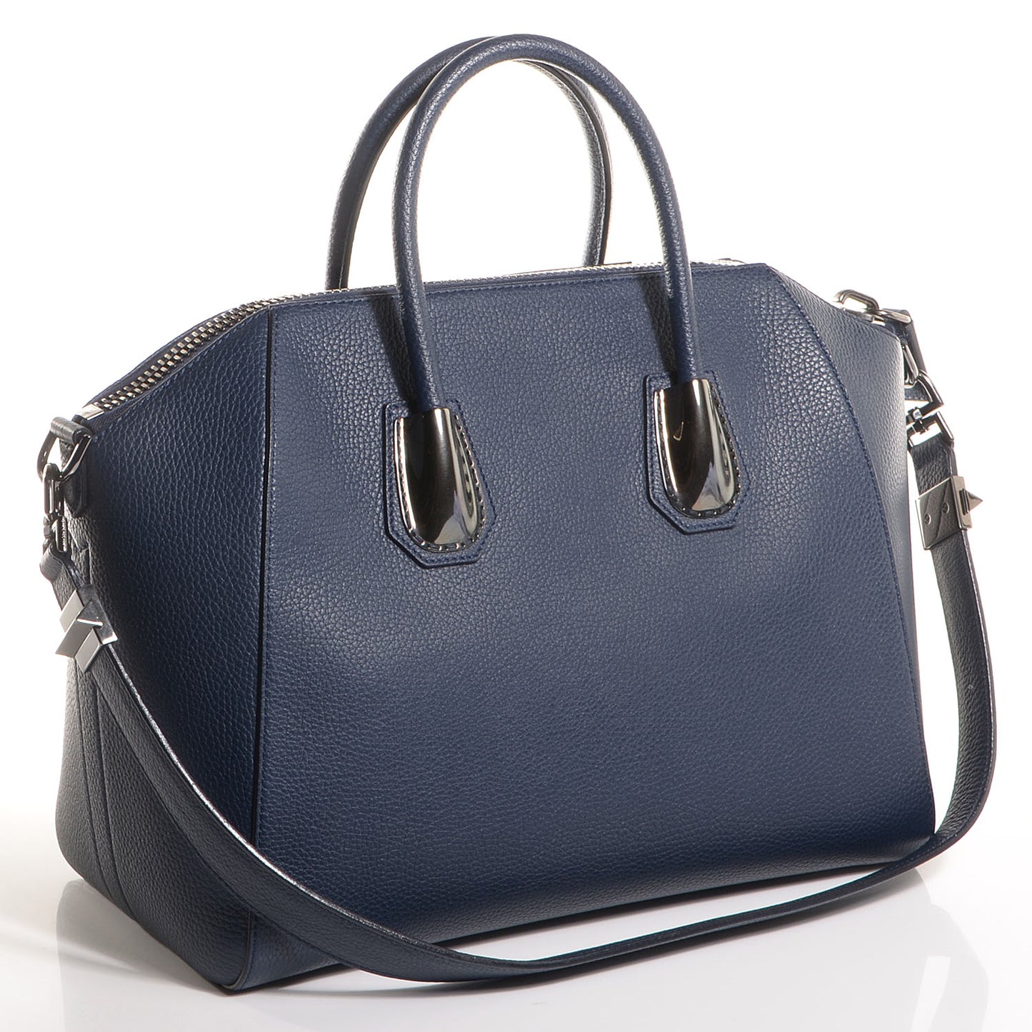 Pebbled Calfskin Medium Animation Antigona Deep Blue
