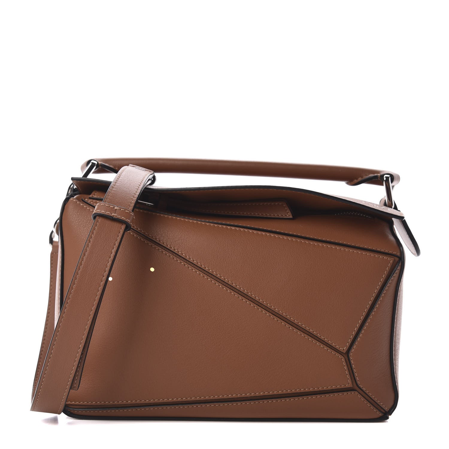 Loewe Calfskin Small Puzzle Bag Tan 1 of 8