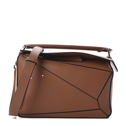 Loewe Calfskin Small Puzzle Bag Tan 1 of 8