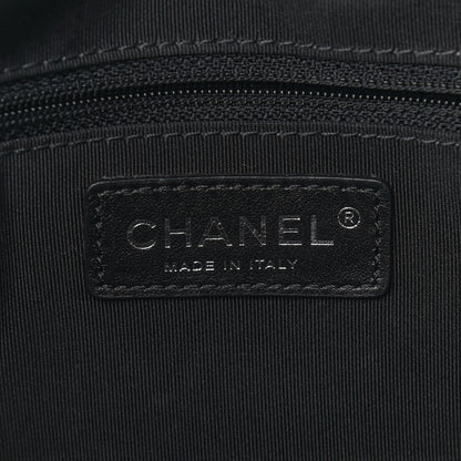 Chanel Aged Calfskin Chevron Medium Soft Bowling Bag Black 6 of 10