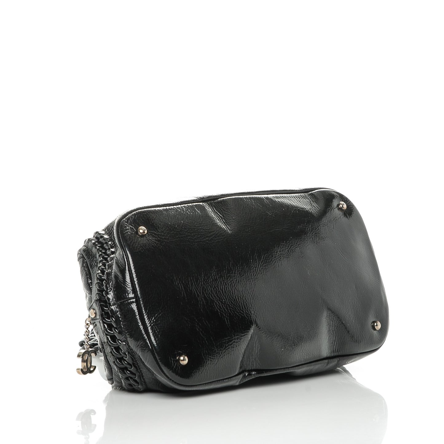 Patent Luxe Ligne Medium Bowler Black