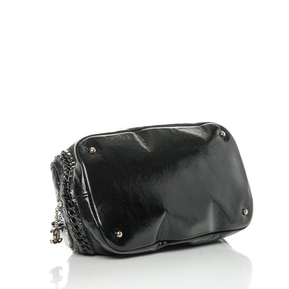 Chanel Patent Luxe Ligne Medium Bowler Black 4 of 8