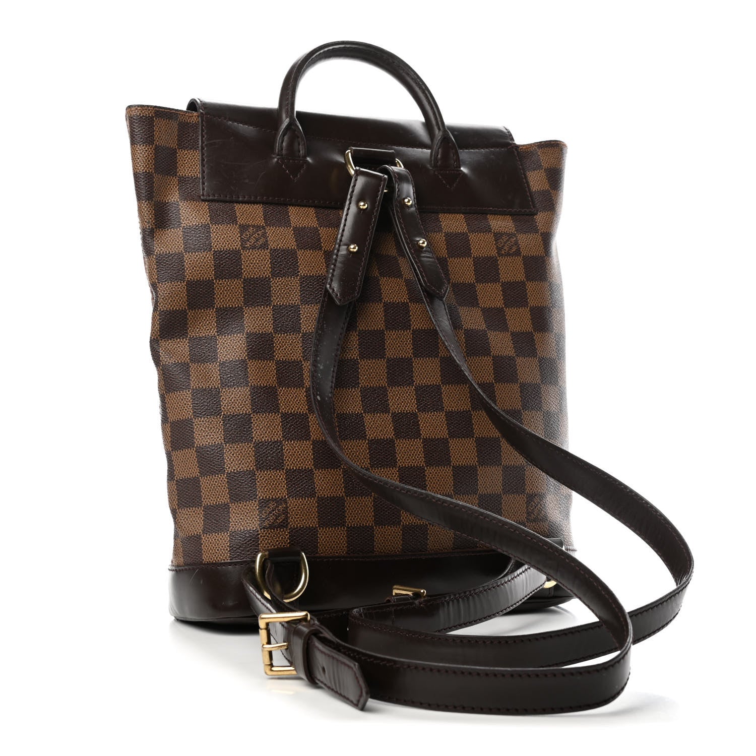 Louis Vuitton Damier Ebene Soho Backpack 2 of 4