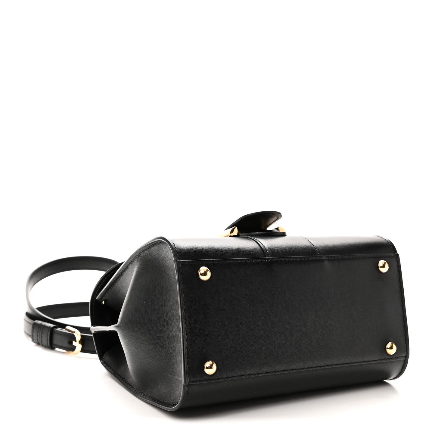 Box Calfskin Apple In The Sky Mini Brillant Satchel Black