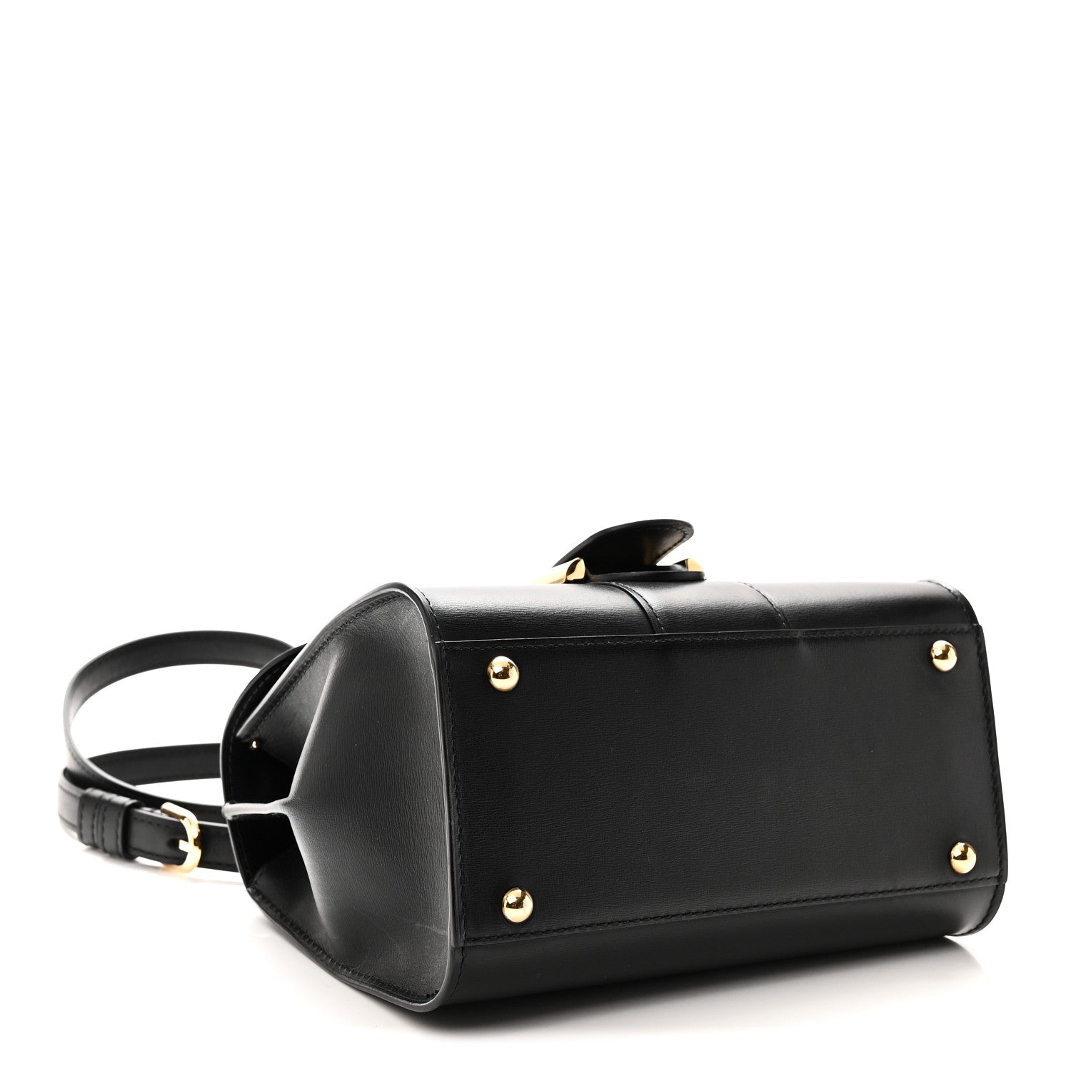 Delvaux Box Calfskin Apple In The Sky Mini Brillant Satchel Black 5 of 11