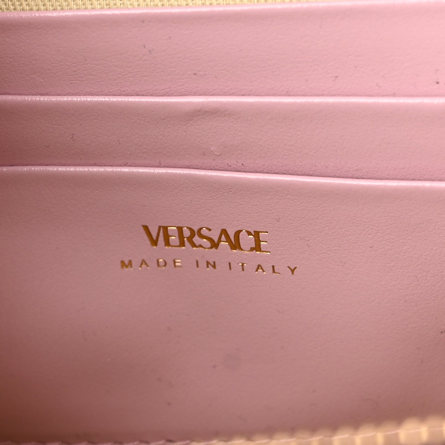 Calfskin Canvas Allover La Medusa Crossbody Bag Pink