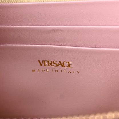 Versace Calfskin Canvas Allover La Medusa Crossbody Bag Pink 6 of 9