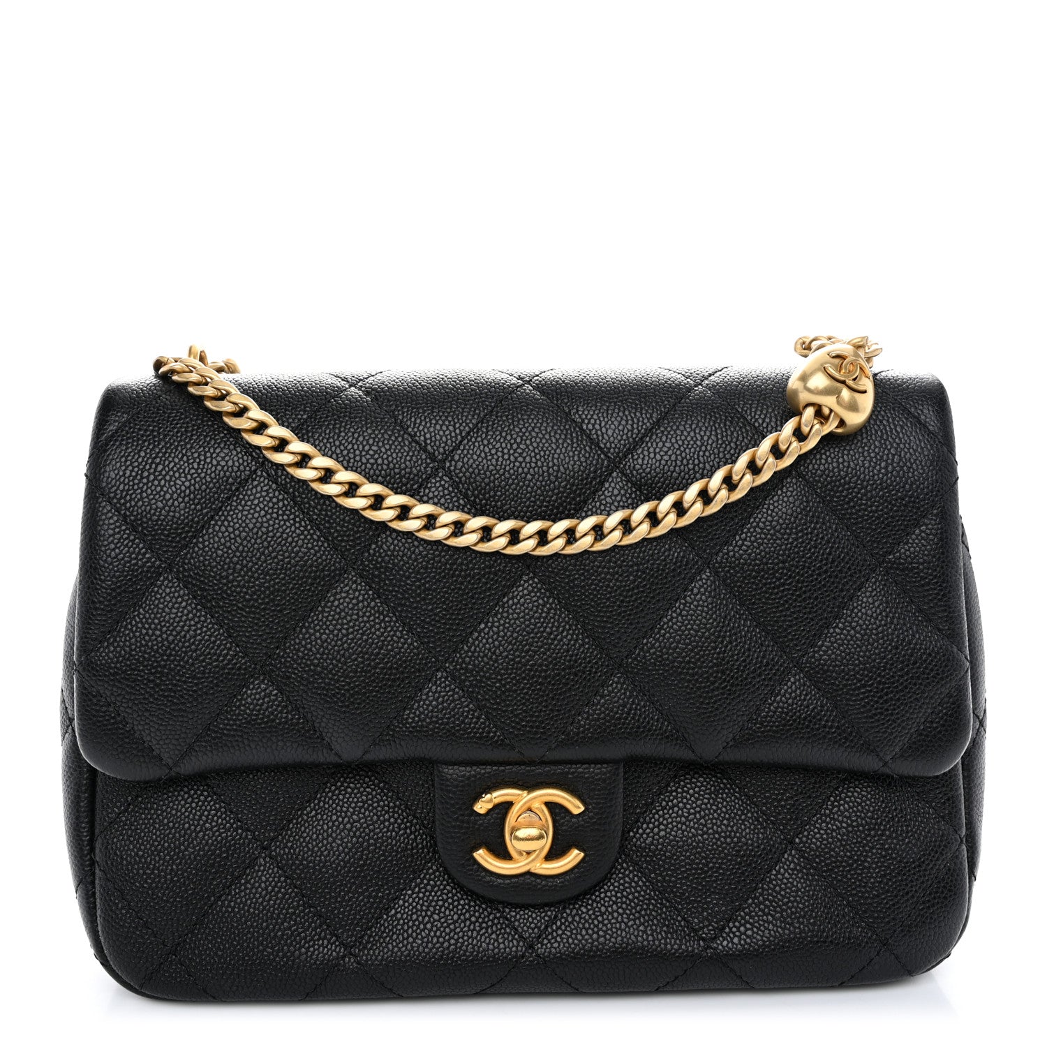 Chanel Caviar Quilted Sweetheart Flap Black 1 of 11