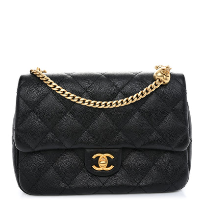 Chanel Caviar Quilted Sweetheart Flap Black 1 of 11