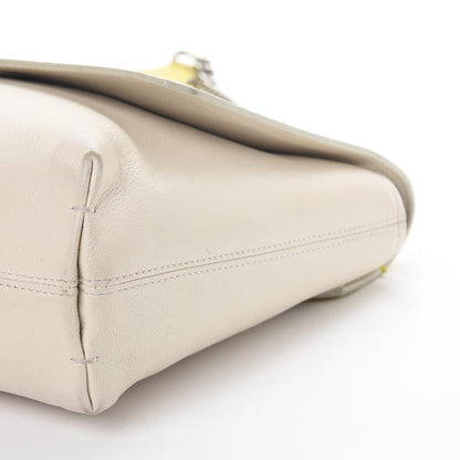 Lanvin Goatskin Happy Edgy Medium Jaune White 18 of 18