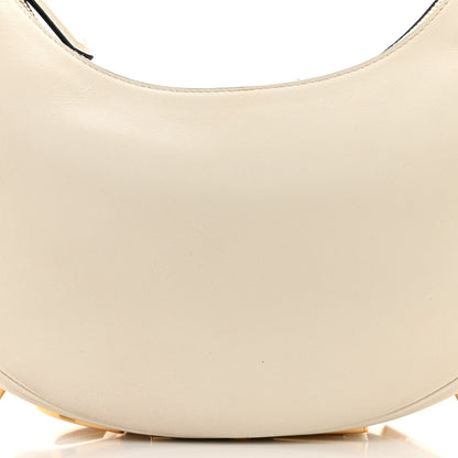 Fendi Vitello Grace Matte Small Fendigraphy Hobo Bag White Ice 8 of 12