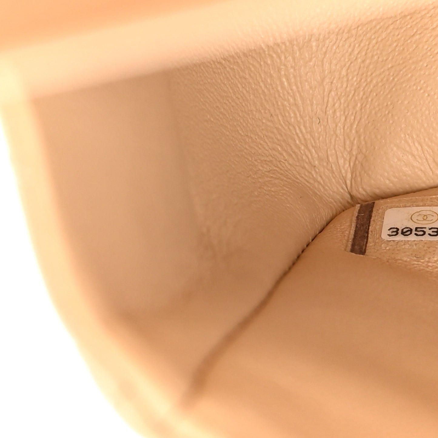Caviar Quilted Small Double Flap Beige
