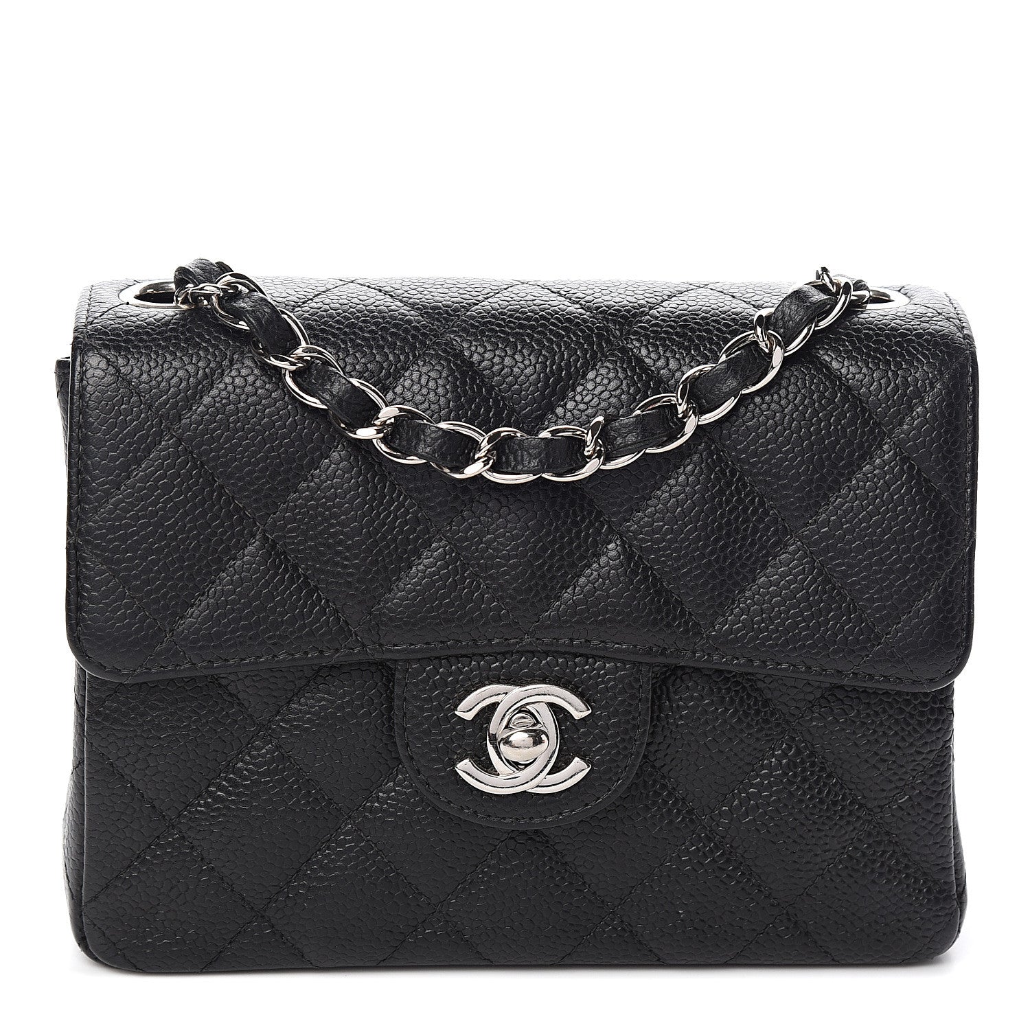 Chanel Caviar Quilted Mini Square Flap Black 1 of 12