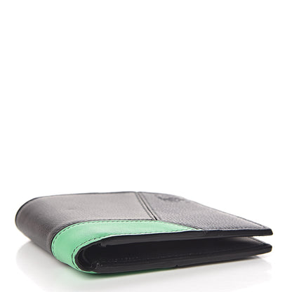 Loewe Calfskin Puzzle Bi-fold Wallet Deep Blue Green 4 of 8