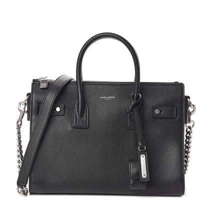 Saint Laurent Grained Calfskin Baby Supple Sac De Jour Black 1 of 9